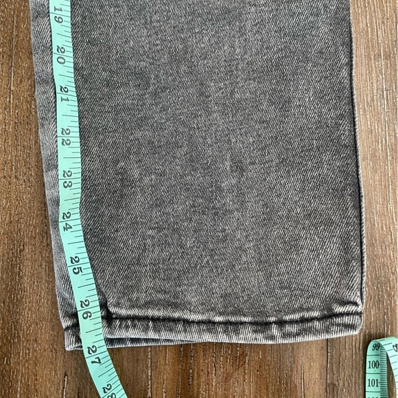 EXPRESS Jeans Mom Jeans Women’s 6 R Ankle Ripped Supper High Rise Straight - Picture 6 of 11